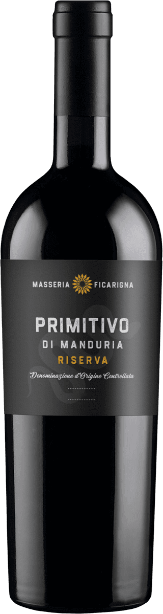 Bottiglia di Primitivo di Manduria Riserva Masseria Ficarigna